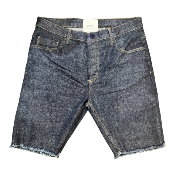 One Teaspoon Raw Indigo Mr Skinny Jean Shorts Mens size 32 NWT - Picture 2 of 12